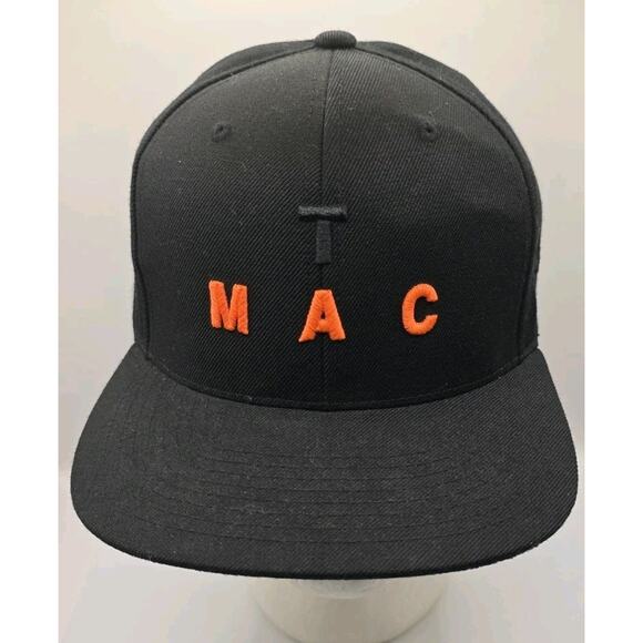 T-Mac Tracy McGrady Black Snapback Cap Hat Basketball The Classics By Yupoong - Picture 1 of 9